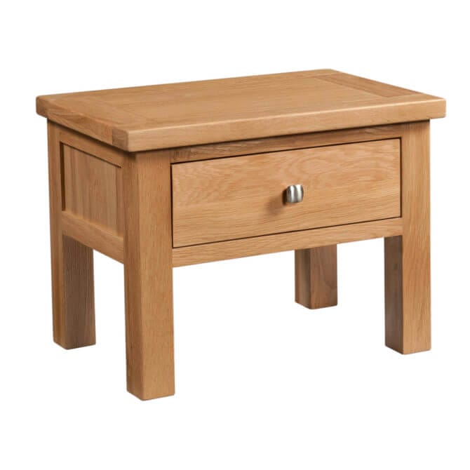 Pine and Oak Dorchester Oak 1 Drawer Lamp Table