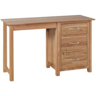 Pine and Oak Thame Oak Single Pedestal Dressing Table