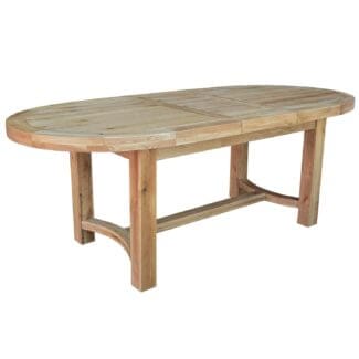 Pine and Oak Cathedral Oak Oval 1800mm Extending Table