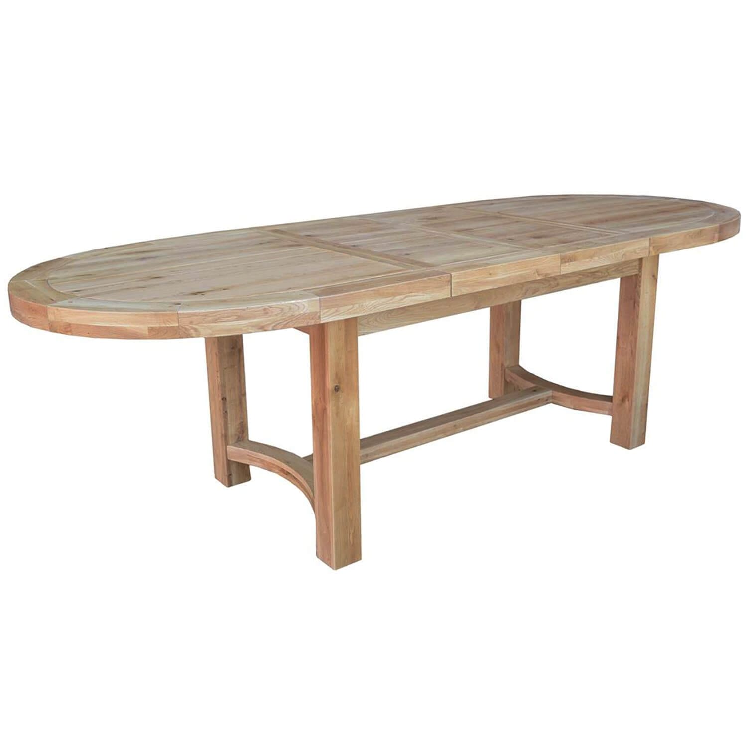 1.8m Extending Oval Table 2 | Pine & Oak Furniture Pine & Oak Furniture Cathedral Oak Oval 1800mm Extending Table