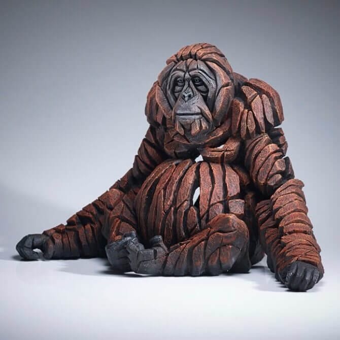 Pine and Oak Edge Sculpture Orangutan