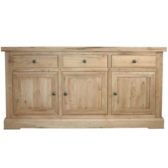 Pine and Oak Cathedral Oak 3 Door Sideboard