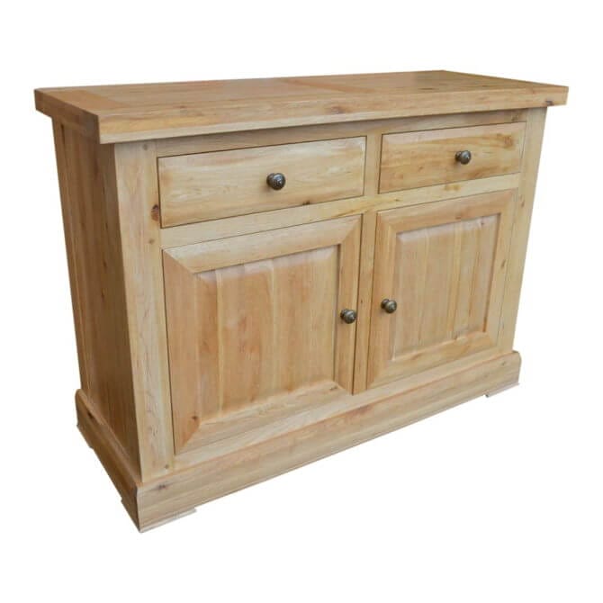 Pine and Oak Cathedral Oak 2 Door Sideboard