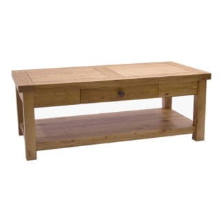 Pine and Oak Cathedral Oak 1 Drawer Coffee Table