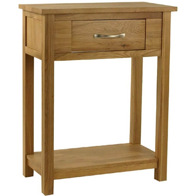 Pine and Oak Classic Oak 1 Drawer Console Table