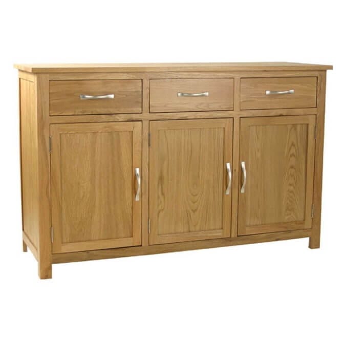 Pine and Oak Classic Oak 3 Door Sideboard