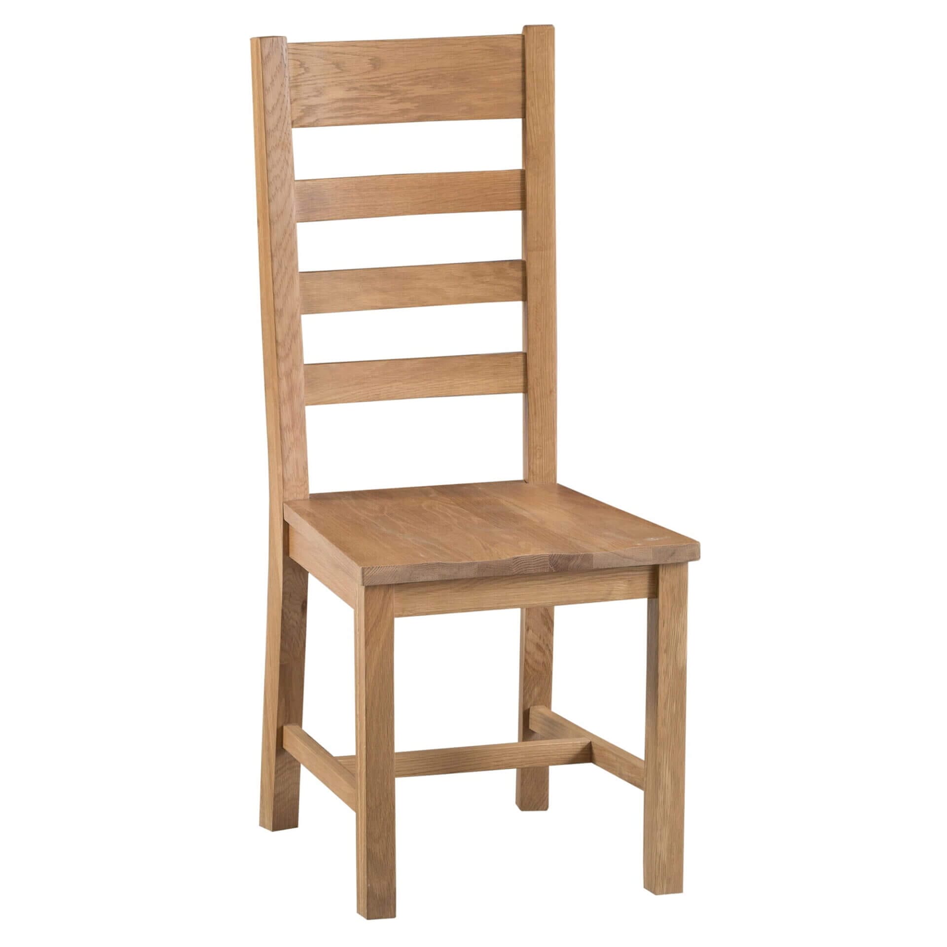 Coburn CO-CH | Pine & Oak Furniture Pine & Oak Furniture Coburn Oak Ladder Back Solid Seat Chair