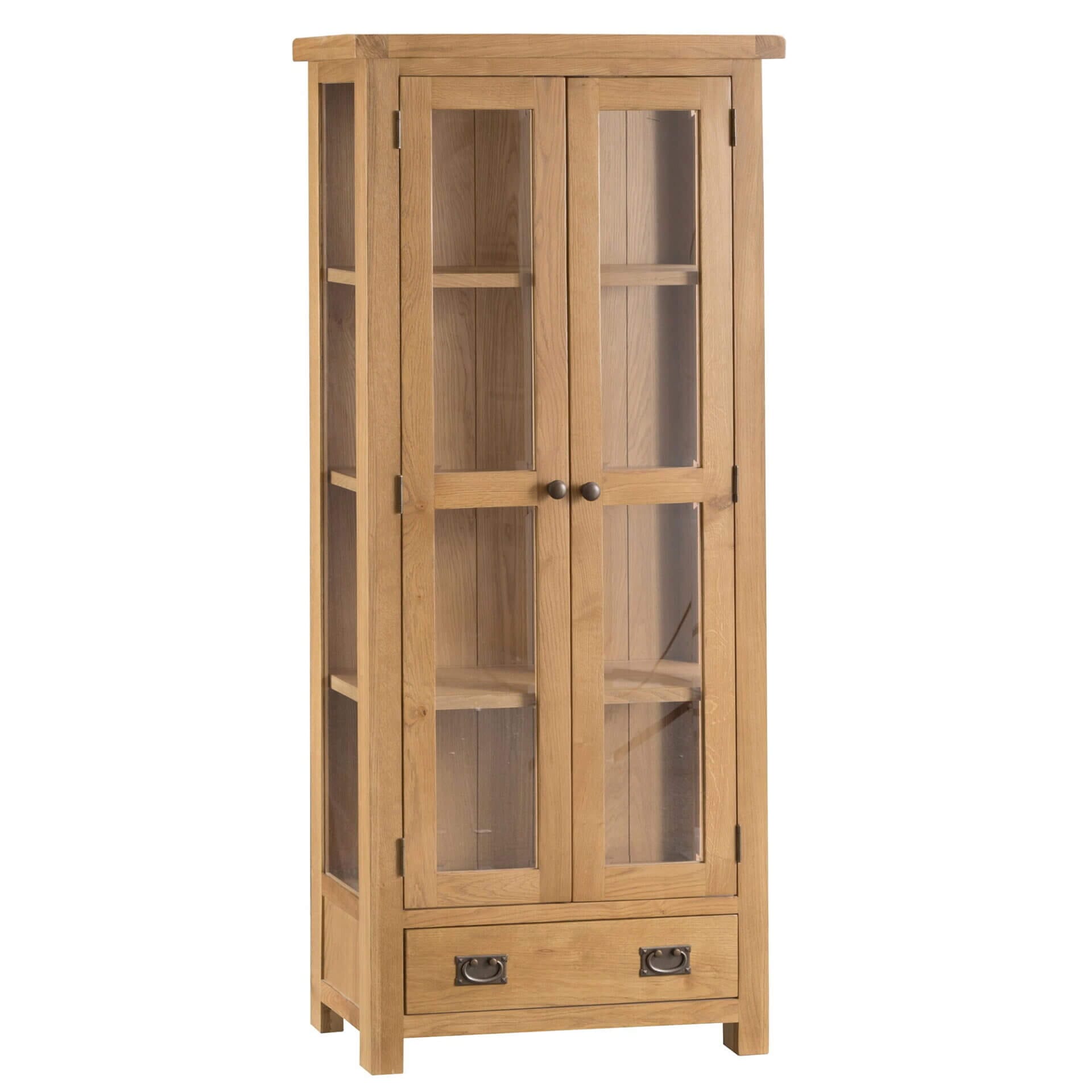 Coburn CO-DIS | Pine & Oak Furniture Pine & Oak Furniture Coburn Oak Glazed Display Cabinet