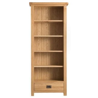 Pine and Oak Coburn Oak Medium, 1 Drawer Bookcase