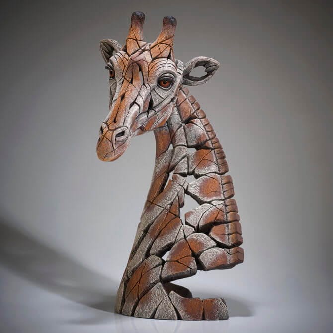 Pine and Oak Giraffe Bust