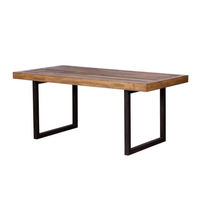 Pine and Oak Dakota Reclaimed Wood 1800mm Dining Table