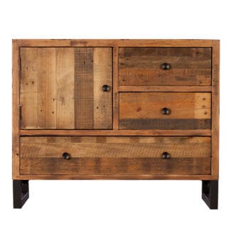 Pine & Oak Furniture Dakota Reclaimed Wood Narrow Sideboard