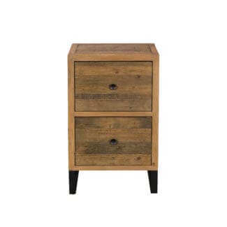 Pine & Oak Furniture Dakota Reclaimed 2 Drawer Filing Cabinet