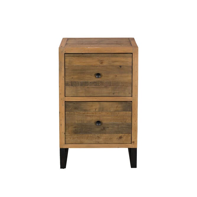 KD30 1 | Pine & Oak Furniture Pine & Oak Furniture Dakota Reclaimed 2 Drawer Filing Cabinet