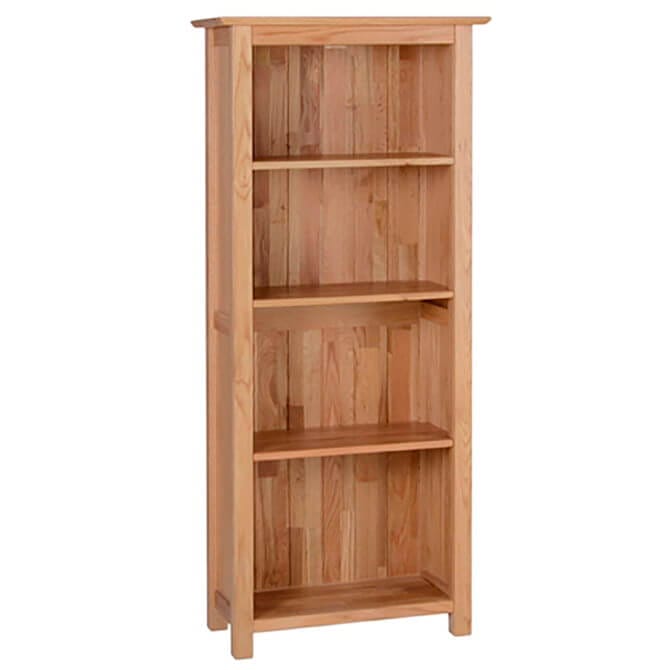 Pine and Oak Thame Oak 5Ft, Narrow Bookcase