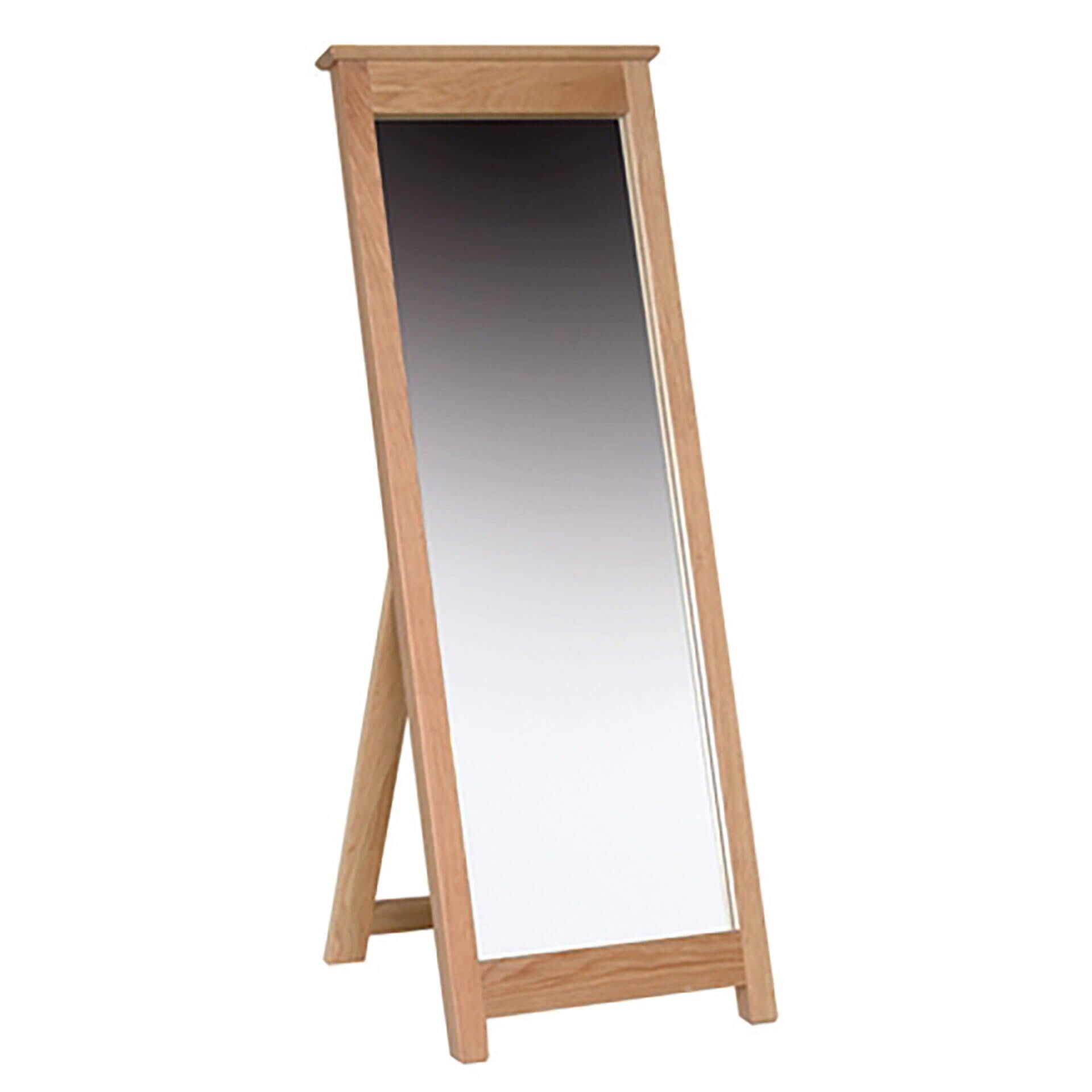 Thame NM40 Cheval mirror | Pine & Oak Furniture Pine & Oak Furniture Thame Oak Cheval Mirror