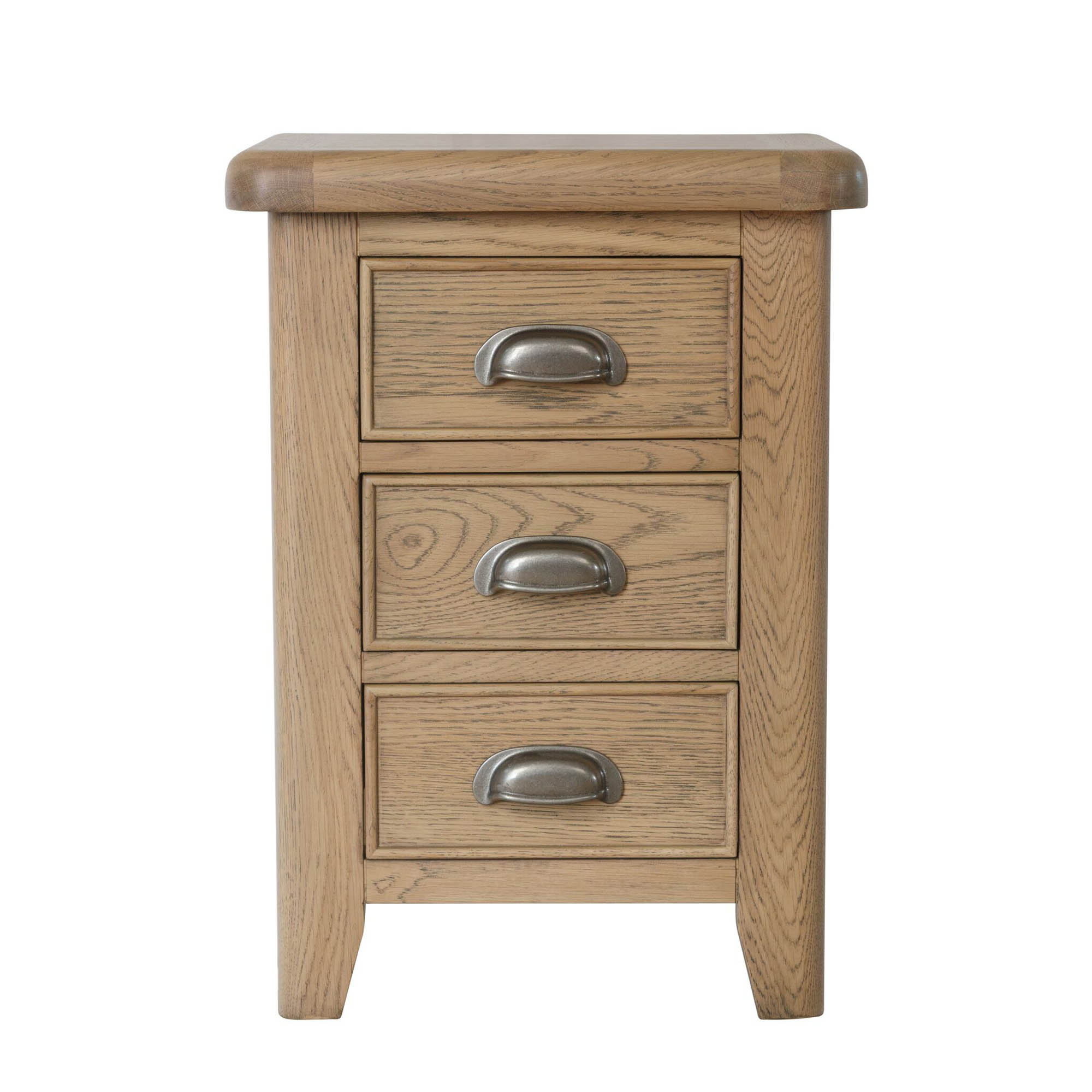 Holburn HO-BSC | Pine & Oak Furniture Pine & Oak Furniture Holburn Oak 3 Drawer Bedside