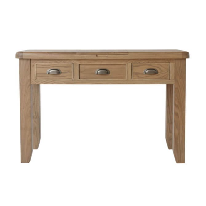 Pine and Oak Holburn Oak 3 Drawer Dressing Table