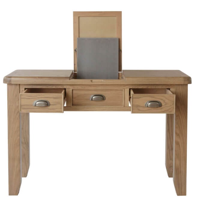 Pine and Oak Holburn Oak 3 Drawer Dressing Table