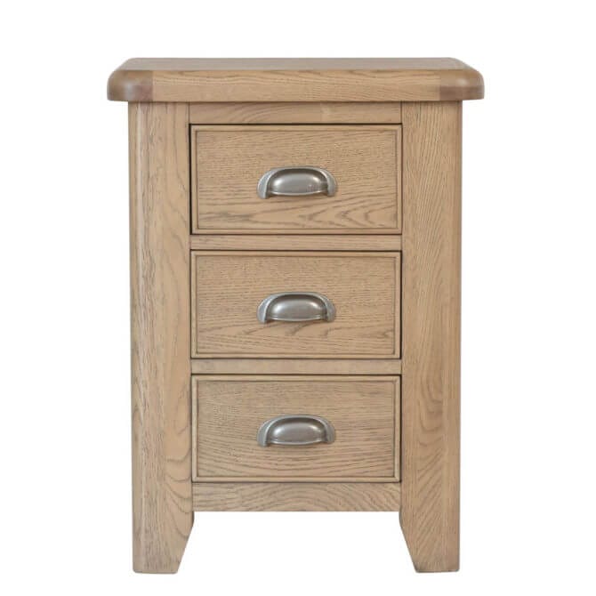 Pine and Oak Holburn Oak Large Bedside Cabinet