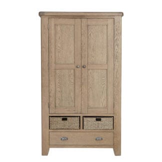 Pine & Oak Furniture Holburn Oak Larder Unit, 2 Doors,1 Drawer