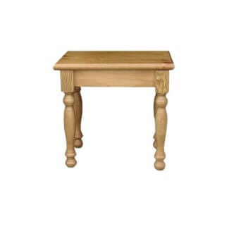 Pine & Oak Furniture Cottage Pine Dressing Table Stool, Wooden Top