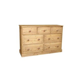 Pine & Oak Furniture Cottage Pine 54inches  3 Over 2 Over 2 Chest of Drawers