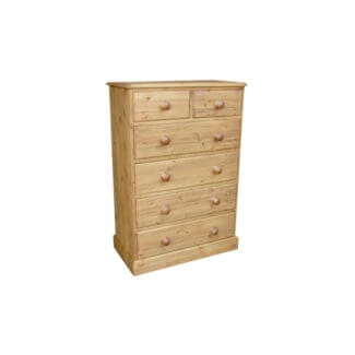 W1FB16 | Pine & Oak Furniture Pine & Oak Furniture Cottage Pine 30inches 2 Over 4 Chest of Drawers