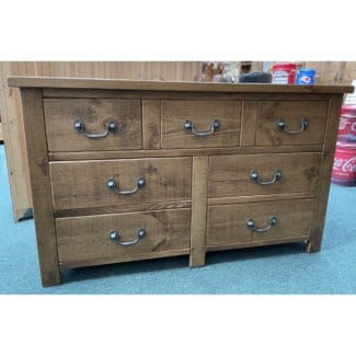 Rustic Plank 3 Over 4 Chest of Drawers