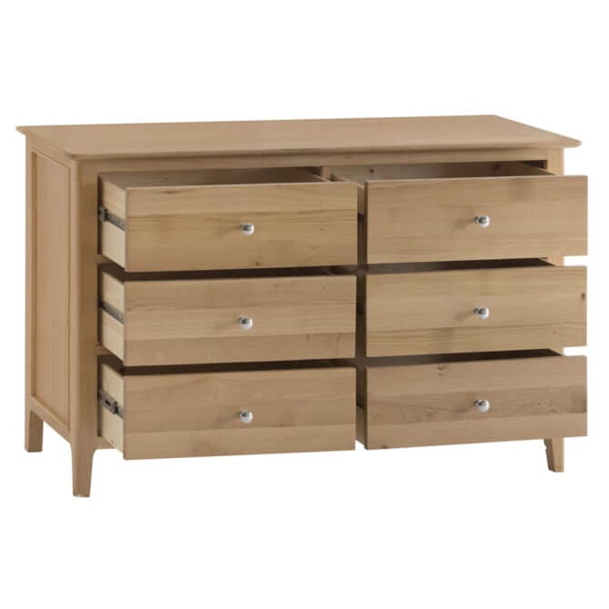 Pine and Oak Alton Oak 6 Drawer Chest