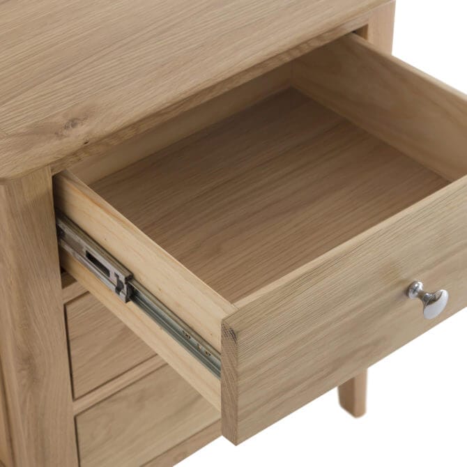 Pine and Oak Alton Oak Extra Large Bedside Cabinet