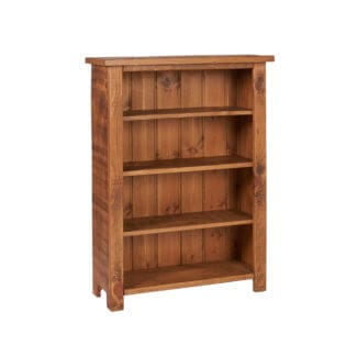 Pine and Oak Rustic Plank 4Ftx 3Ft Adjustable Bookcase