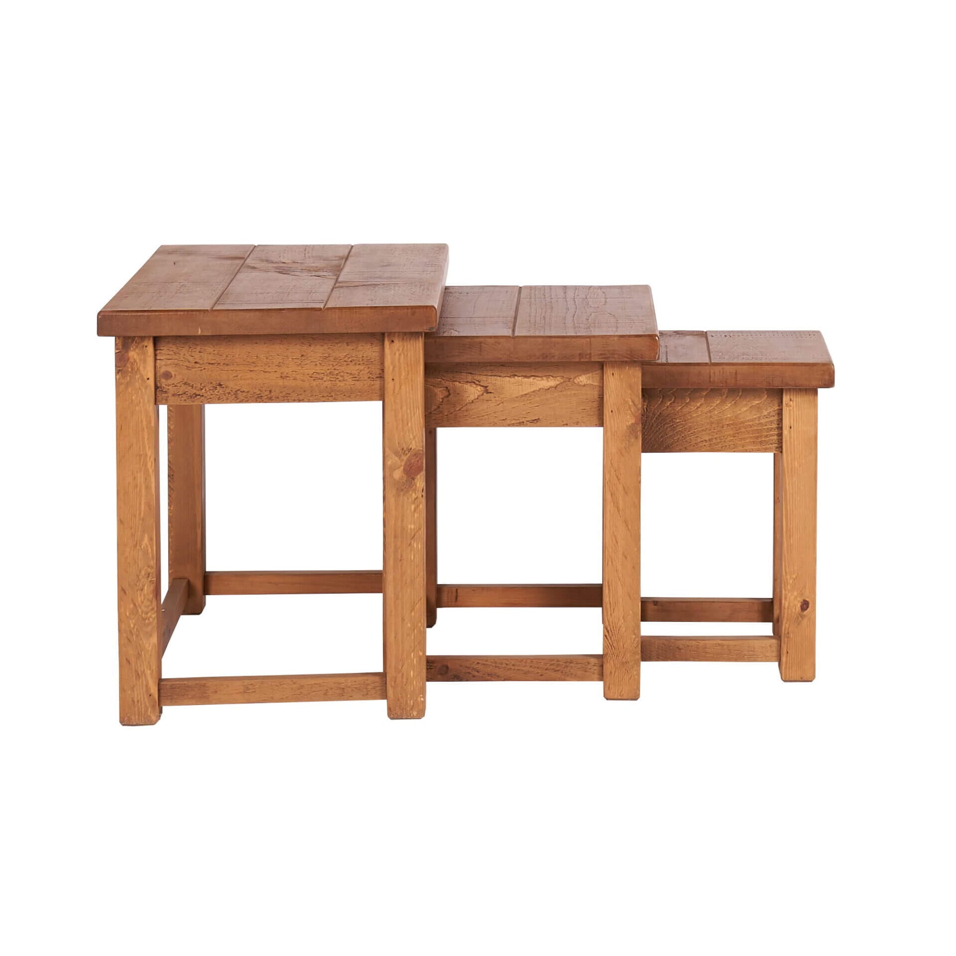 Pine and Oak0019 2000x2000 | Pine & Oak Furniture Pine & Oak Furniture Rustic Plank Nest of 3 Tables