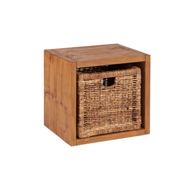 Pine and Oak Rustic Plank 1 Basket Multi Unit