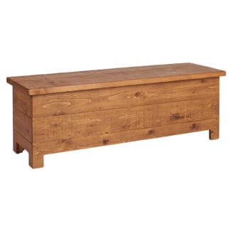 Pine and Oak Rustic Plank 4Ft6inches  Blanket Box