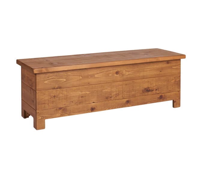 Pine and Oak Rustic Plank 4Ft6inches  Blanket Box