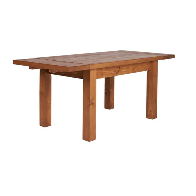 Pine and Oak Rustic Plank 4Ft6inches , 3 Plank Extending Table