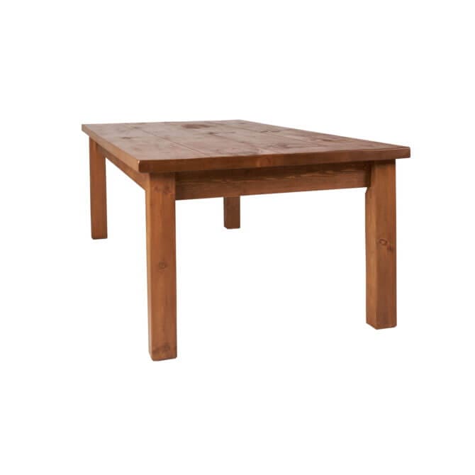 Pine and Oak Rustic Plank 7', 4 Plank Table