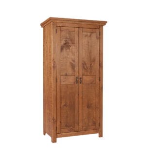 Rustic Plank 3Ft Full Hang Wardrobe