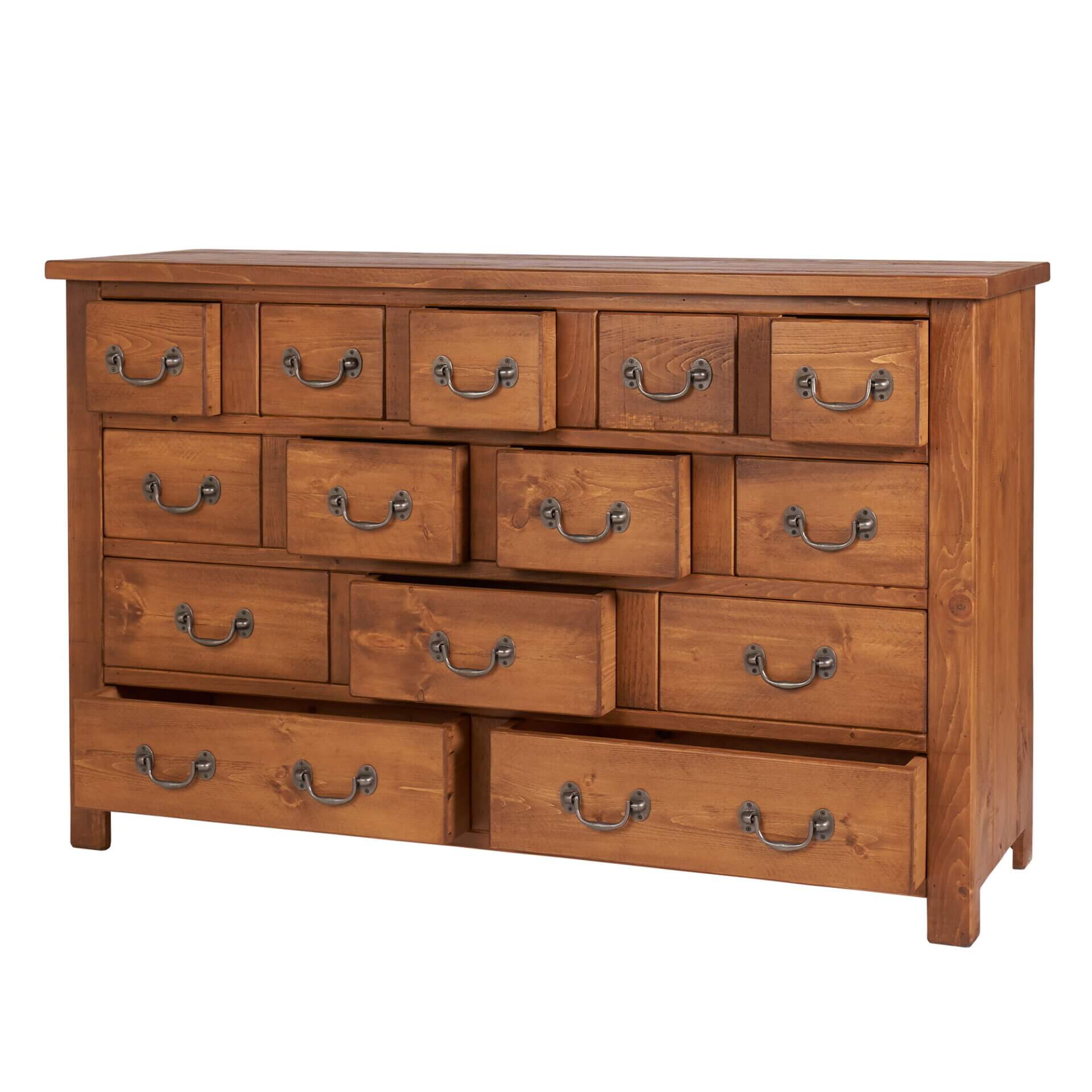 Pine and Oak6580 2000x2000 | Pine & Oak Furniture Pine & Oak Furniture Rustic Plank 14 Drawer Chest