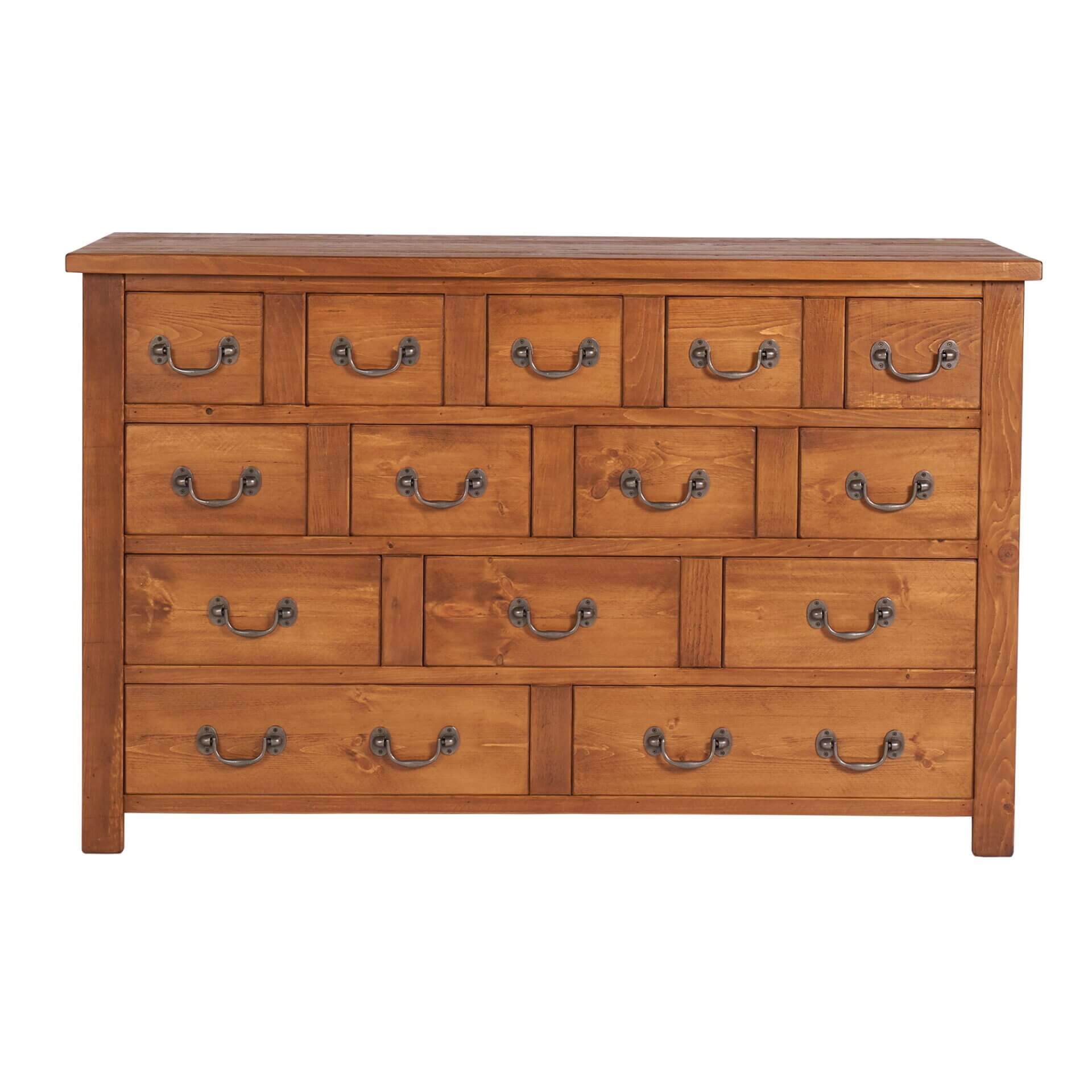Pine and Oak6584 2000x2000 | Pine & Oak Furniture Pine & Oak Furniture Rustic Plank 14 Drawer Chest