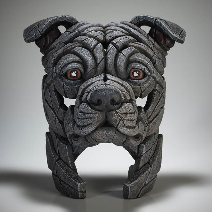 edb27bl staffy blue | Pine & Oak Furniture Pine & Oak Furniture Staffordshire Bull Terrier - Blue