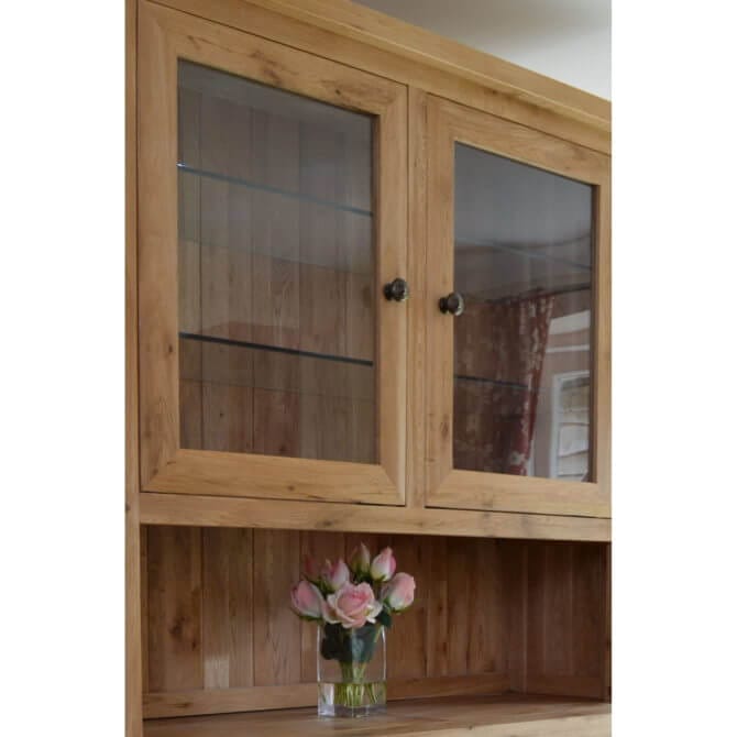 Pine and Oak Cathedral 2 Door Dresser Top