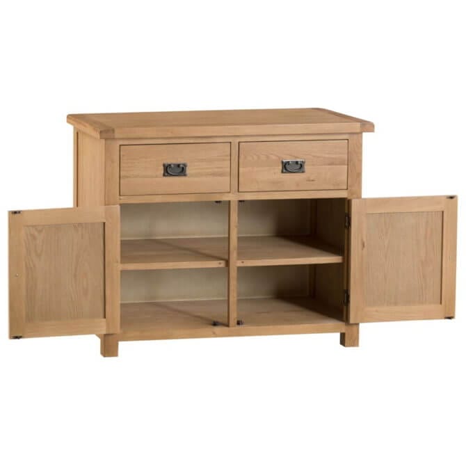 Pine and Oak Coburn 2 Door, 2 Drawer Sideboard