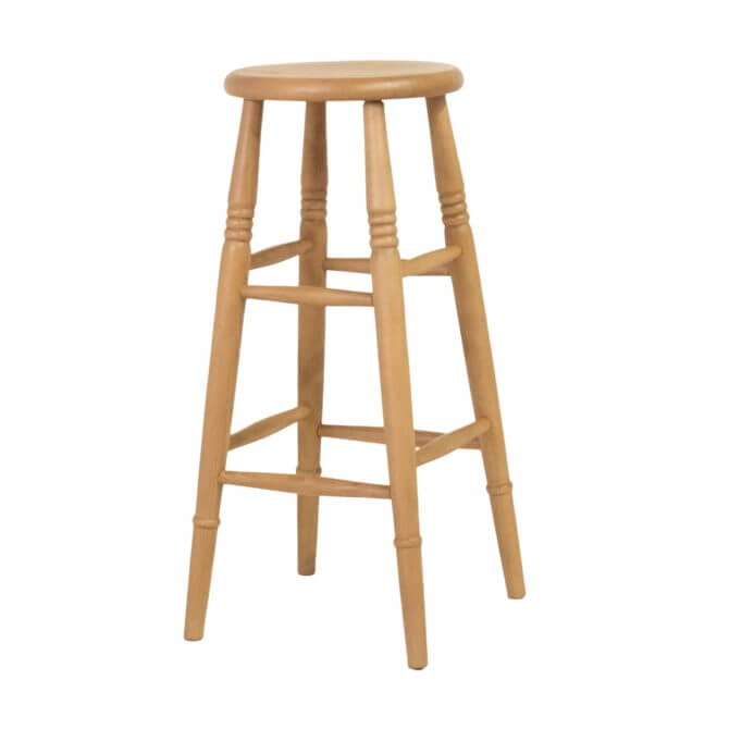 Pine and Oak High Beech Stool