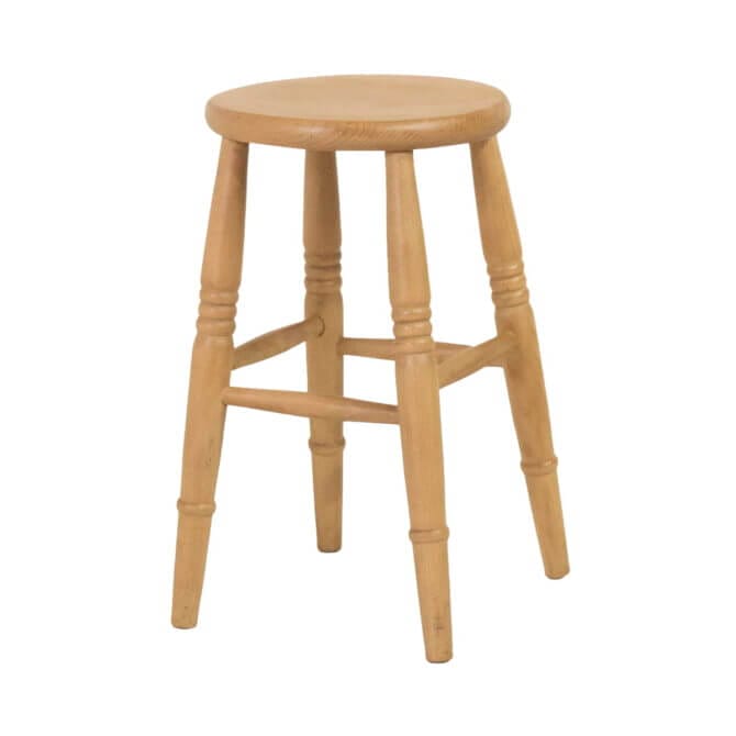 Pine and Oak High Beech Stool