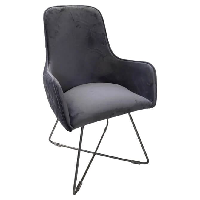 Pine and Oak Utah Chair - Various Colours - Steel