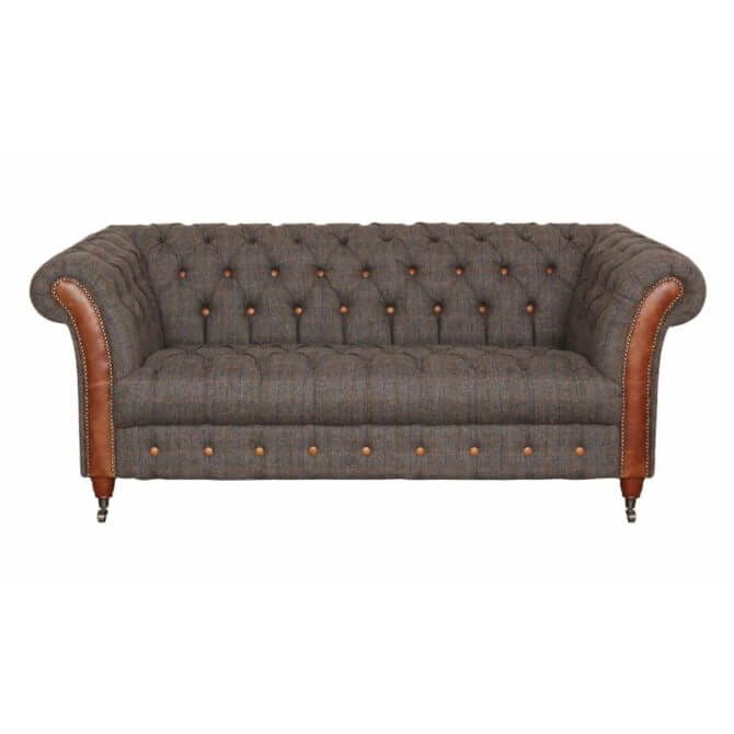 Pine and Oak Chester Club 2 Seater Sofa