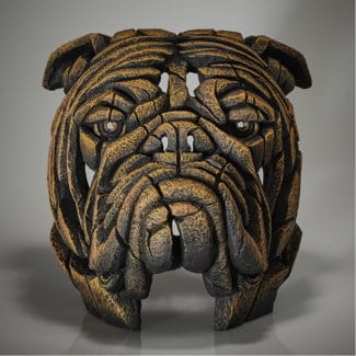 EDB13M-A-adj | Pine & Oak Furniture Pine & Oak Furniture Bulldog Bust - English Mustard
