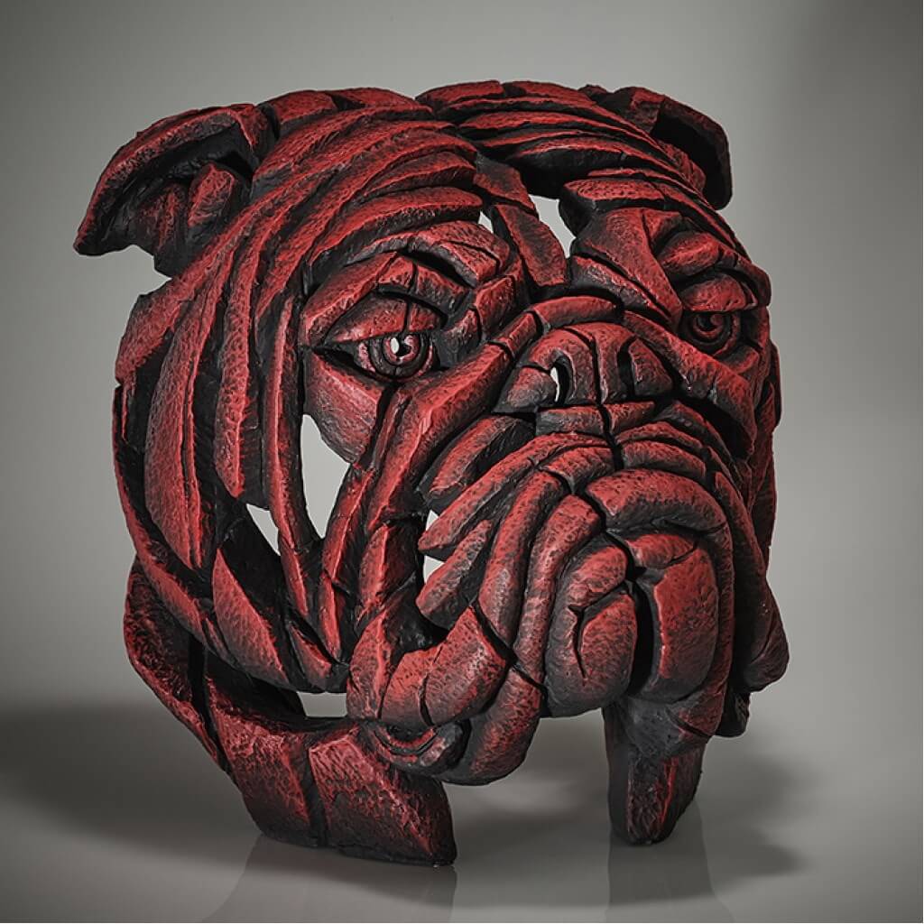 EDB13R-C-adj | Pine & Oak Furniture Pine & Oak Furniture Bulldog Bust - Tommy K
